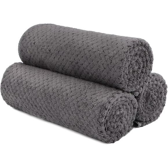 Microfiber Gym Towels 3 Pack Quick Dry Soft Absorbent Workout Yoga Spa Fitness - Picture 8 of 8